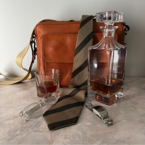 Vintage Coach Tie | 100% Italian Silk | Brown & Tan Regimental Stripe | Gift Box